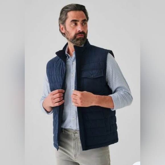 Faherty Other - Faherty Teton Valley Vest In Navy Heather  ModeSens